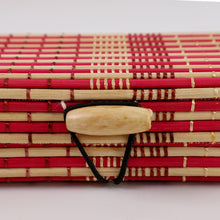 Multi-Purpose Handcrafted Bamboo Mat Style Pen Pencil & Makeup Box (1 Pc)